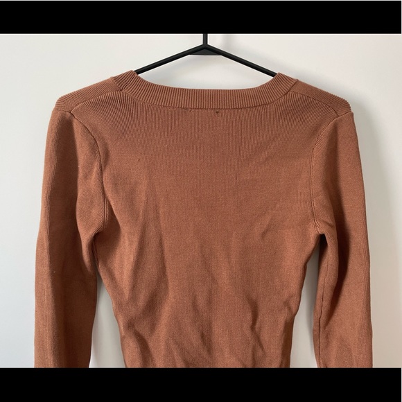 Dynamite Wrap Sweater Bodysuit - Picture 5 of 8